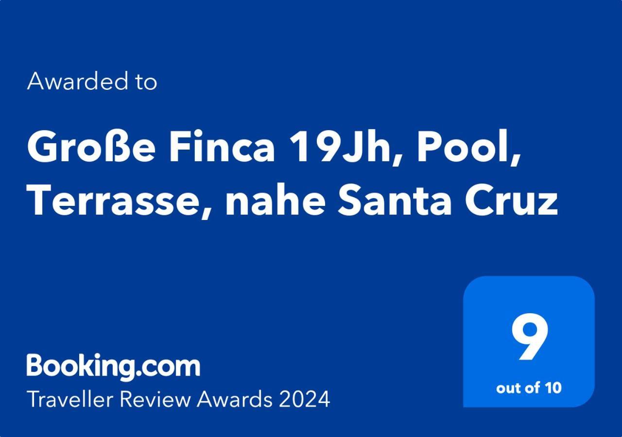 Grosse Finca 19Jh, Pool, Terrasse, Nahe Santa Cruz 圣克鲁斯-德拉帕尔马 外观 照片